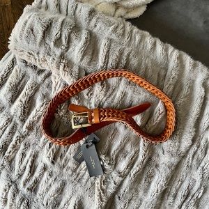 NWT. Rag & Bone Tan Woven South Dress Belt. Small